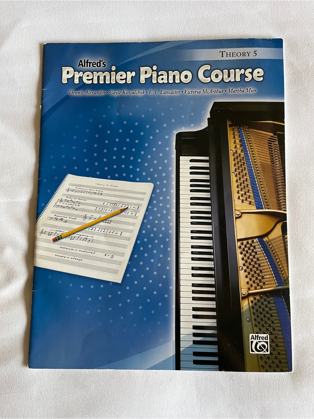 Alfred's Premier Piano Course Theory 5 Music Book Dennis Alexander